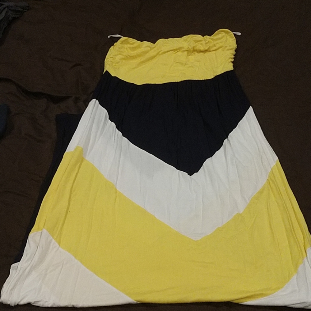 Strapless maxi dress